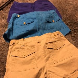 3 pair of shorts